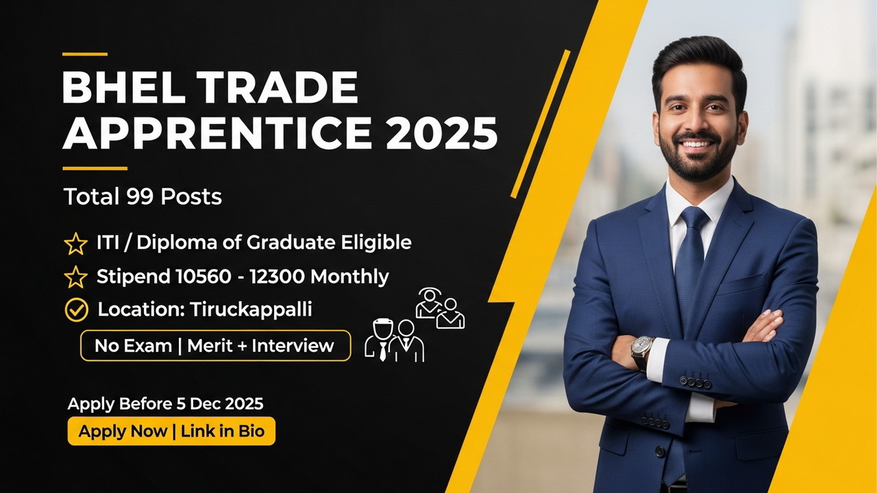 BHEL Trade Apprentice Vacancy 2025