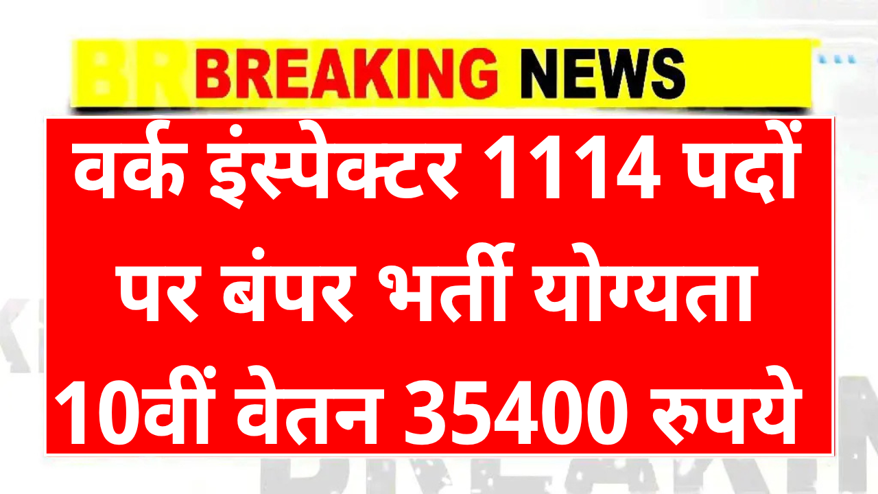 BTSC Work Inspector Vacancy 2025