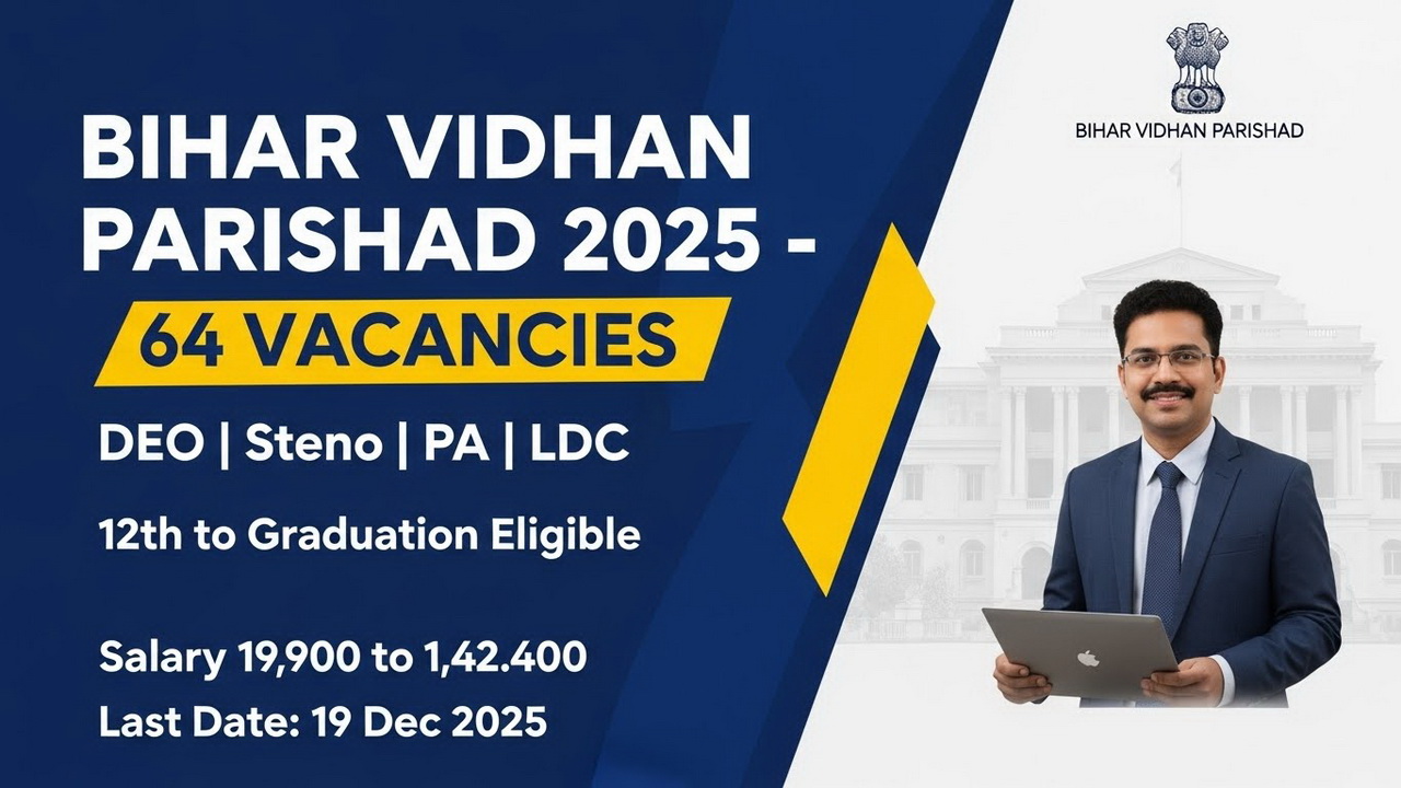 Bihar Vidhan Parishad Recruitment 2025