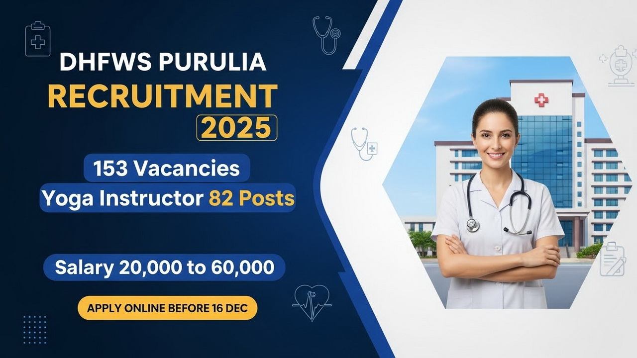 DHFWS Purulia Recruitment 2025