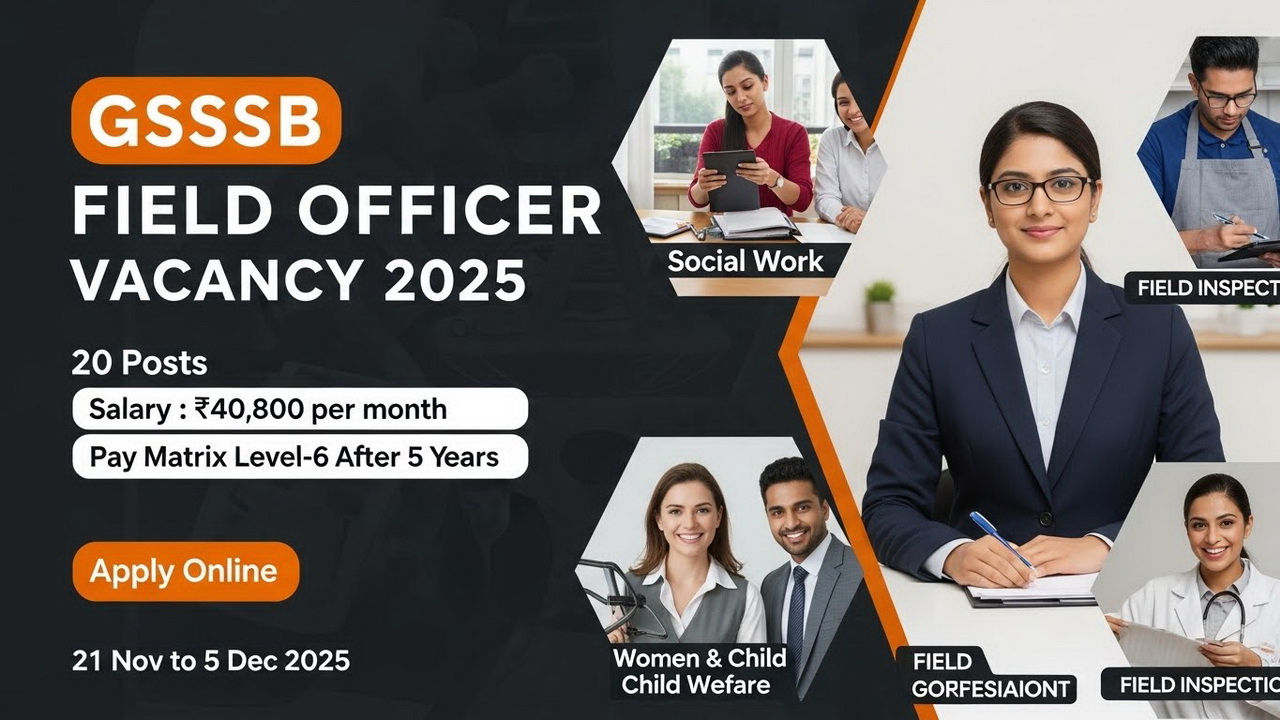 GSSSB Field Officer Vacancy 2025