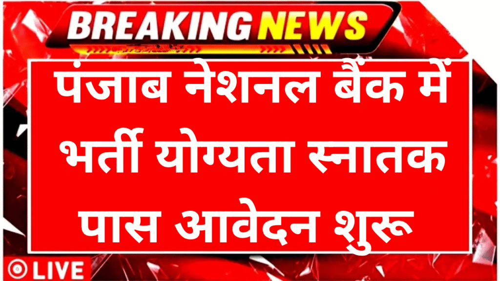 PNB Vacancy 2025