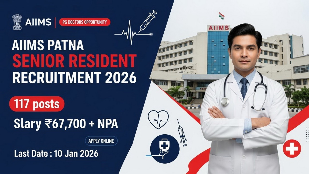 AIIMS Patna Senior Resident Recruitment 2026