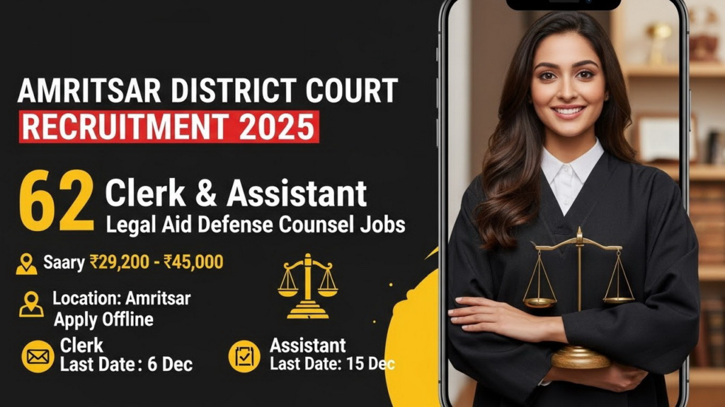 Amritsar District Court Recruitment 2025