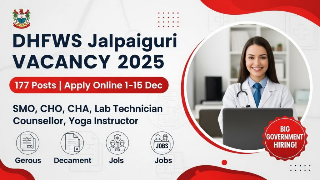 DHFWS Jalpaiguri Vacancy 2025