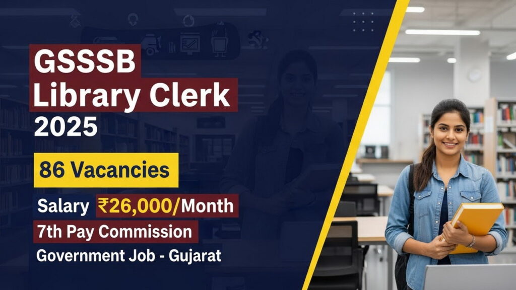 GSSSB Library Clerk Recruitment 2025