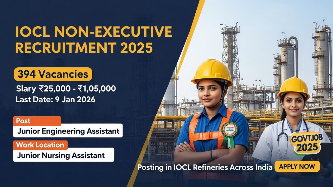IOCL Non-Executive Recruitment 2025