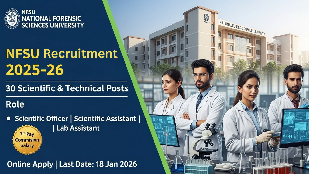 NFSU Recruitment 2025–26