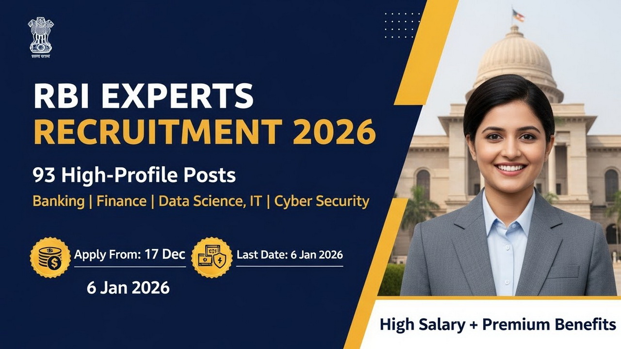 RBI Experts Recruitment 2026