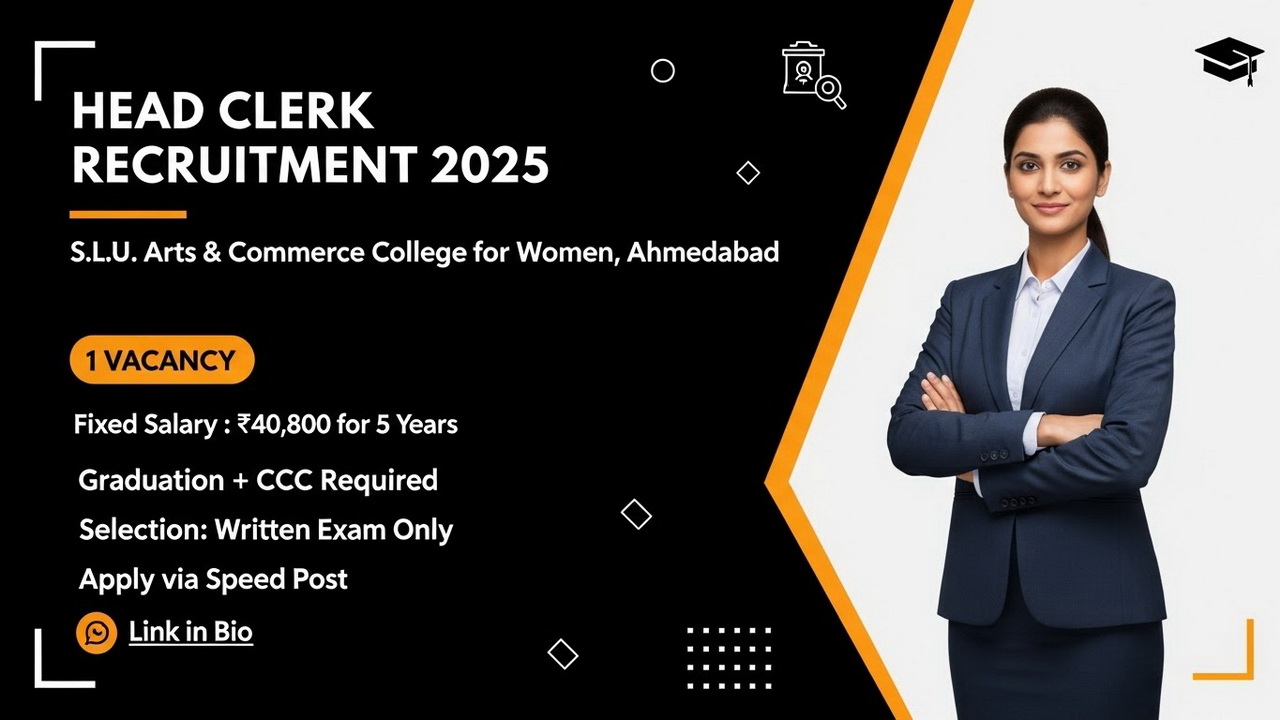 S.L.U. Arts & Commerce College for Women Recruitment 2025