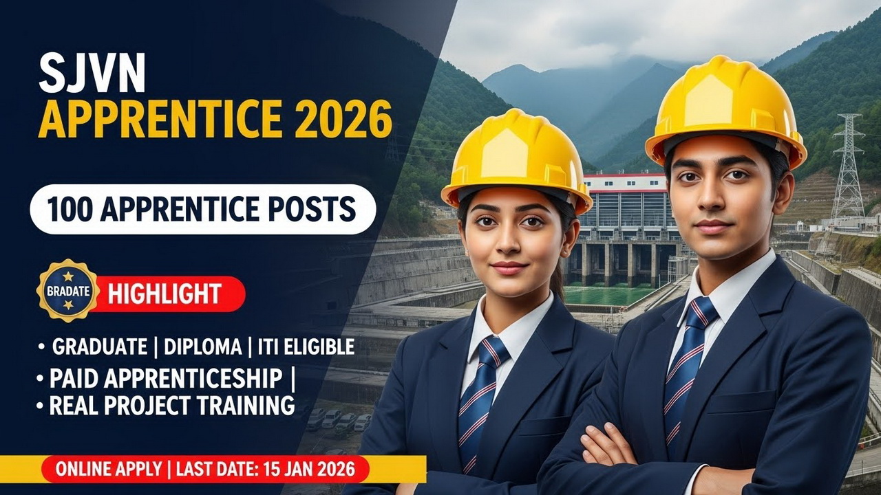 SJVN Apprentice Jobs 2026