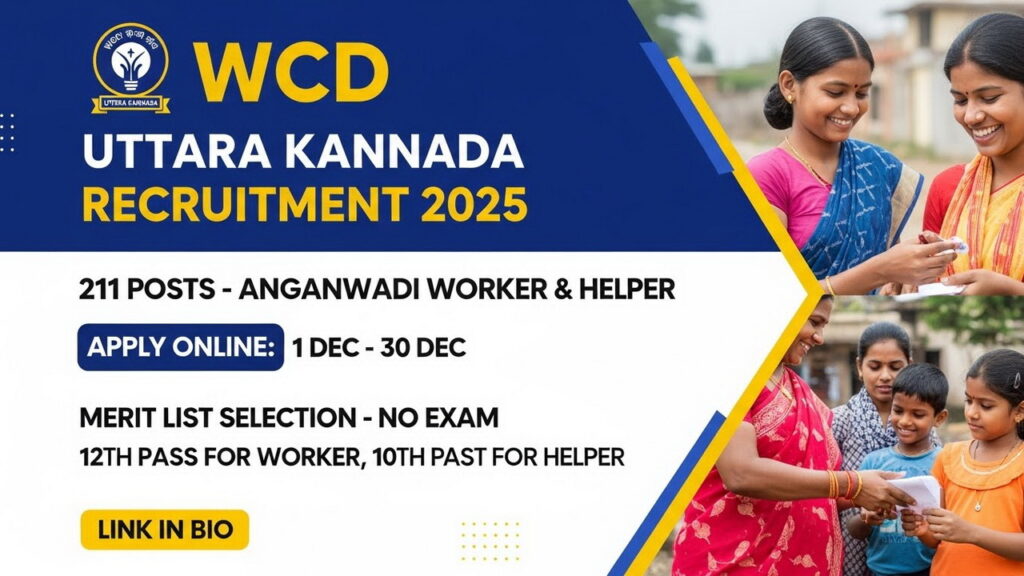WCD Uttara Kannada Recruitment 2025