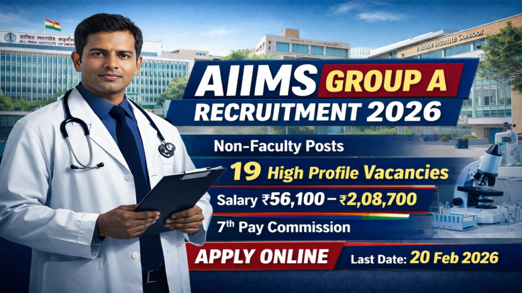 AIIMS Group A (Non-Faculty) Recruitment 2026