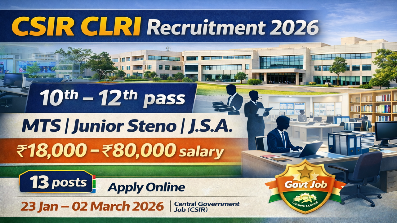CSIR CLRI Recruitment 2026
