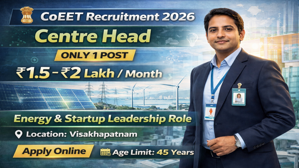 CoEET Centre Head Recruitment 2026