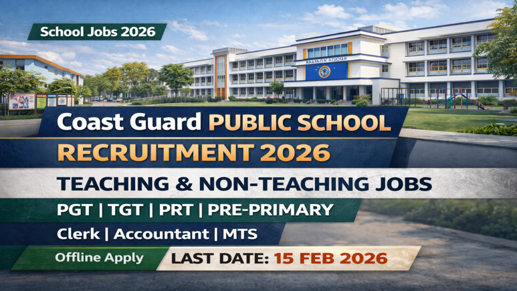 Coast Guard Public School Recruitment 2026