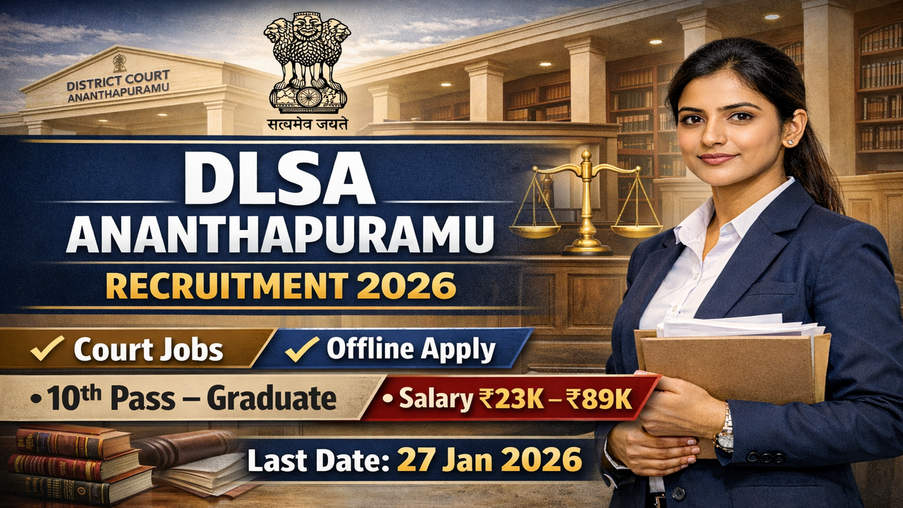 DLSA Ananthapuramu Recruitment 2026