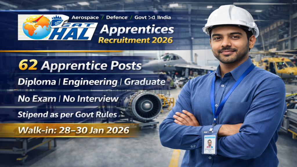 HAL Apprentices Recruitment 2026
