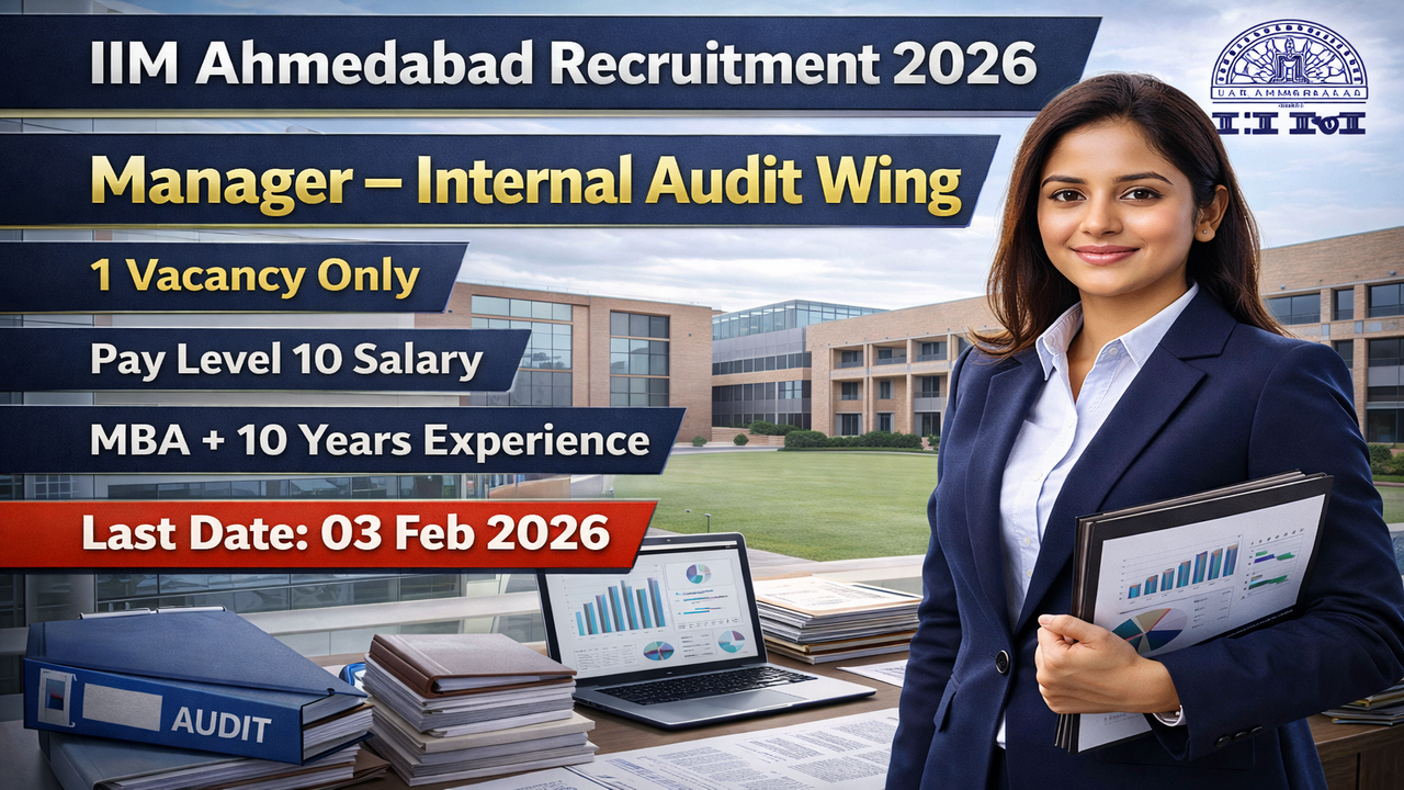 IIM Ahmedabad Manager Recruitment 2026