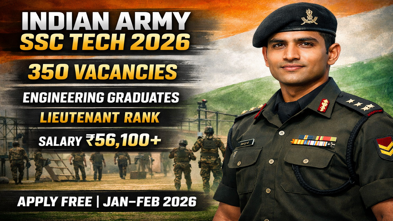 Indian Army SSC Tech Men Recruitment 2026