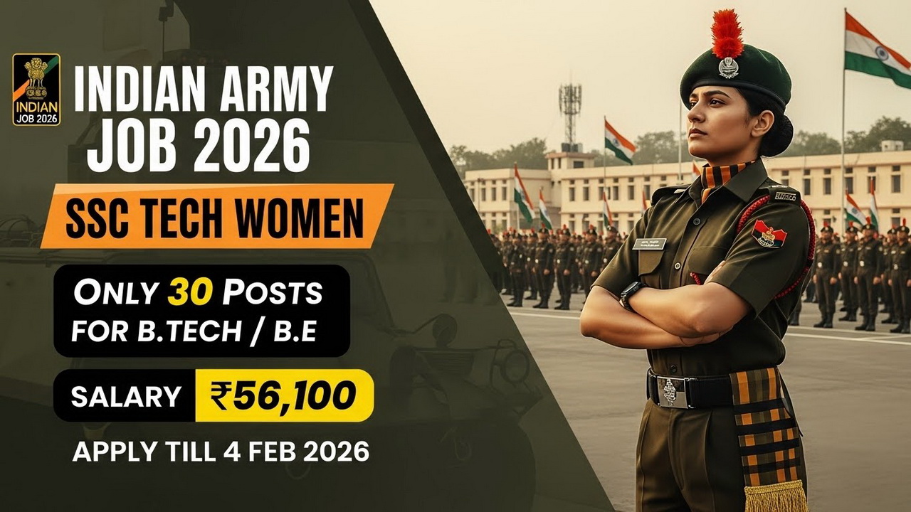 Indian Army SSC Tech Women Job 2026