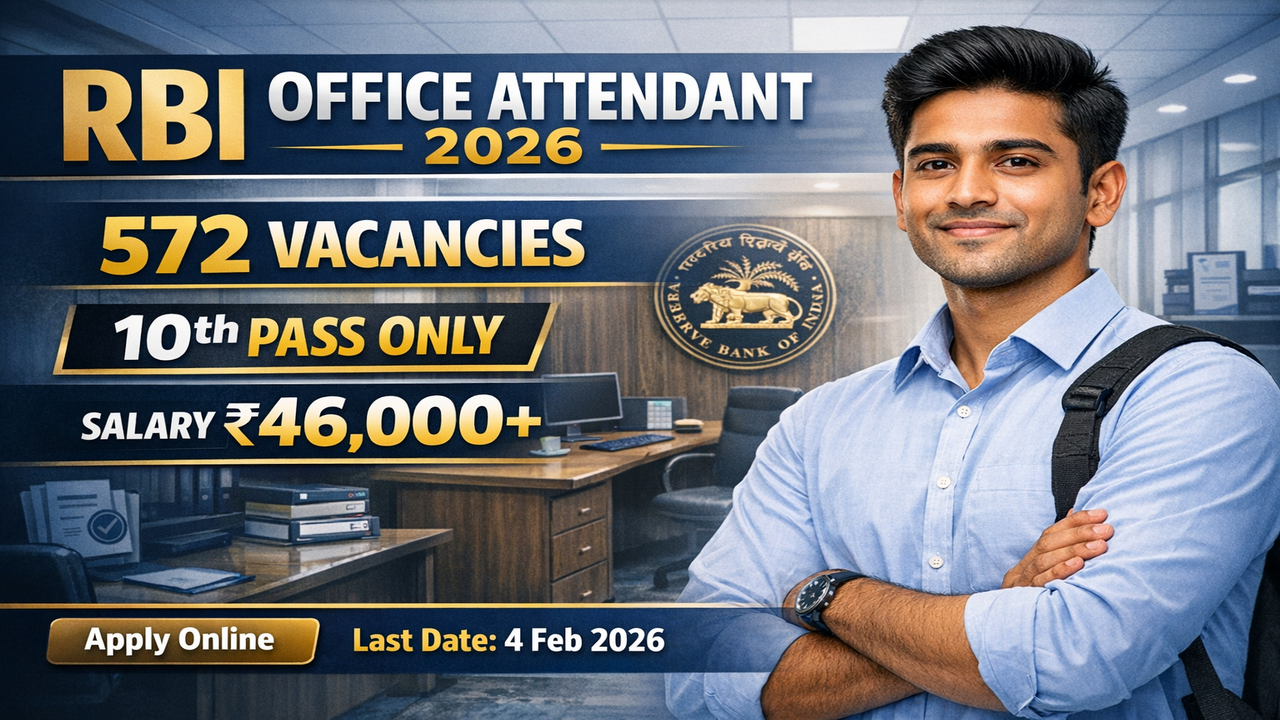 RBI Office Attendant Recruitment 2026