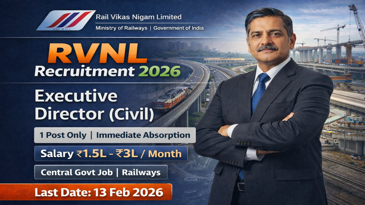 RVNL Executive Director Recruitment 2026