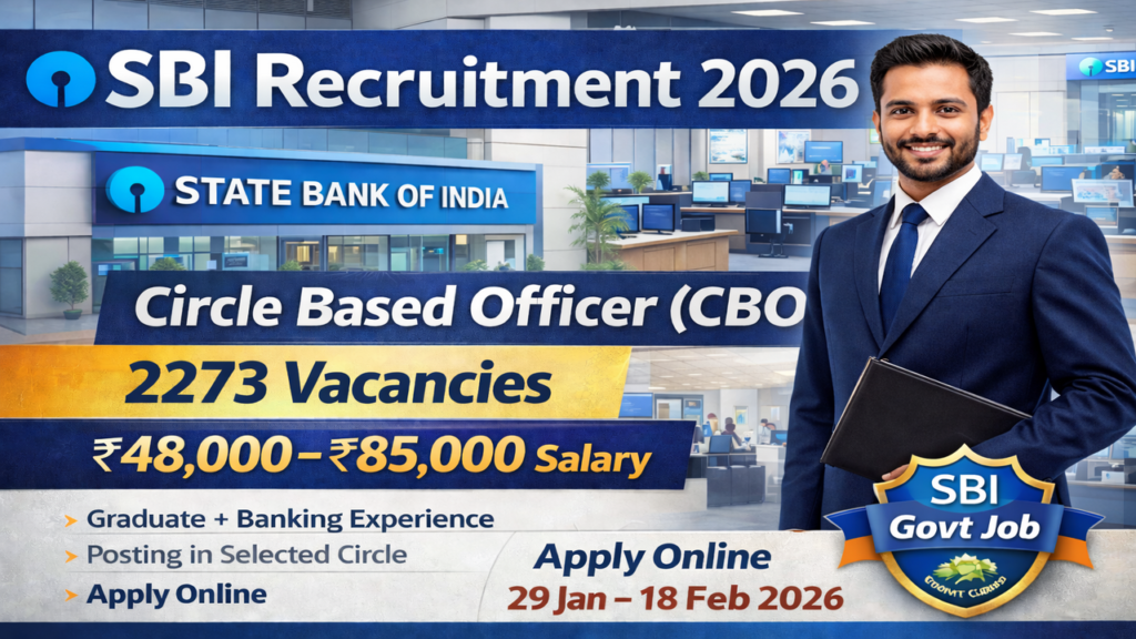 SBI CBO Recruitment 2026
