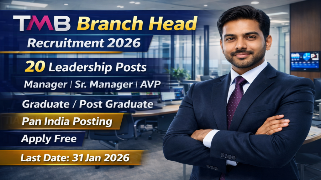 TMB Branch Head Recruitment 2026