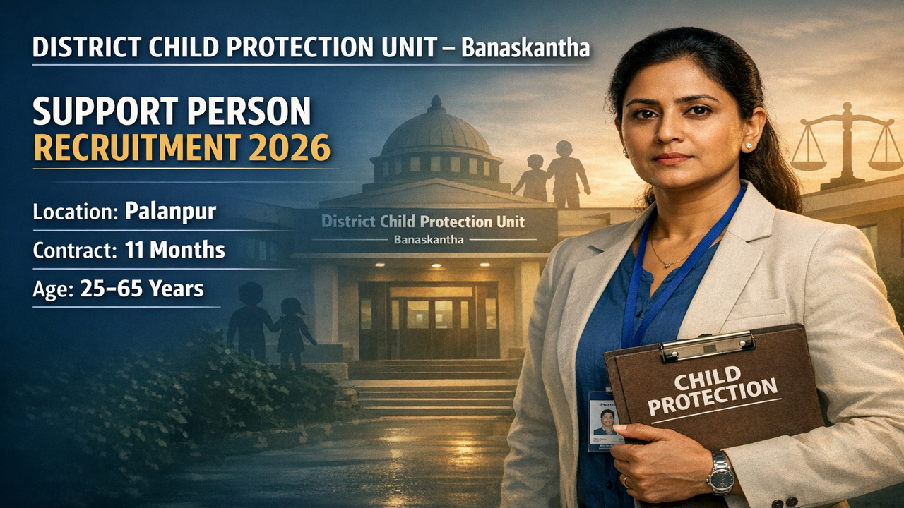 District Child Protection Unit Banaskantha Recruitment 2026