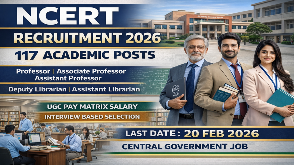 NCERT Academic Position Recruitment 2026