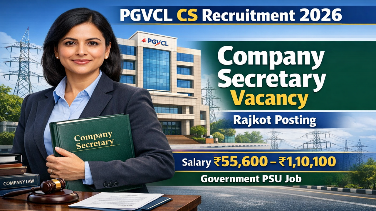 PGVCL Company Secretary Recruitment 2026