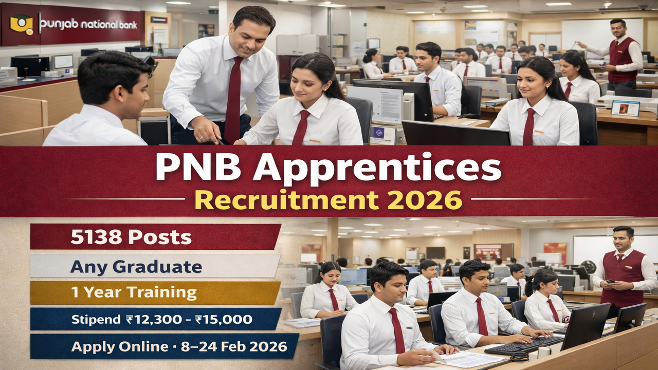 PNB Bank Apprentices Recruitment 2026