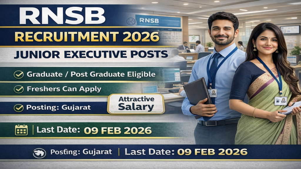 RNSB Jr Executive Recruitment 2026