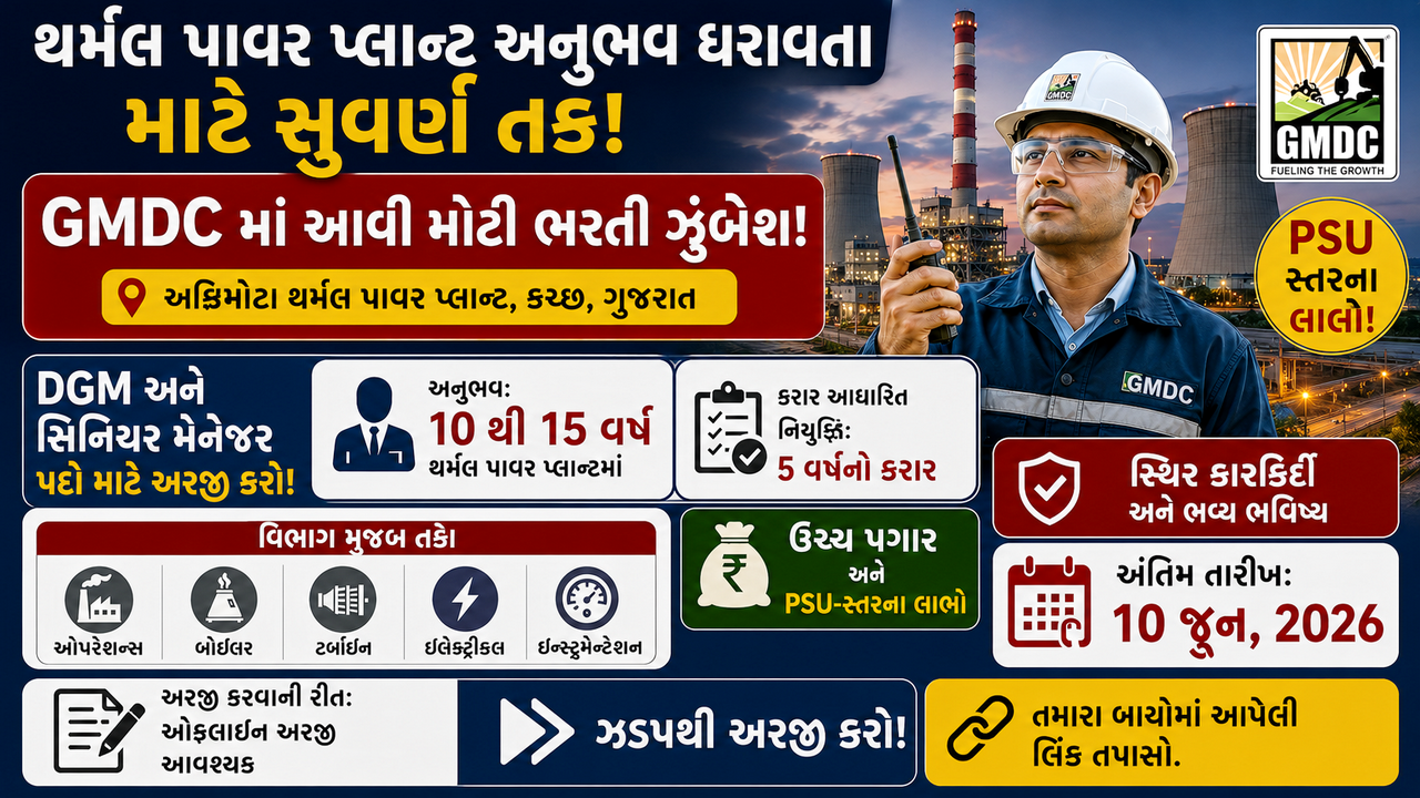 GMDC Recruitment 2026