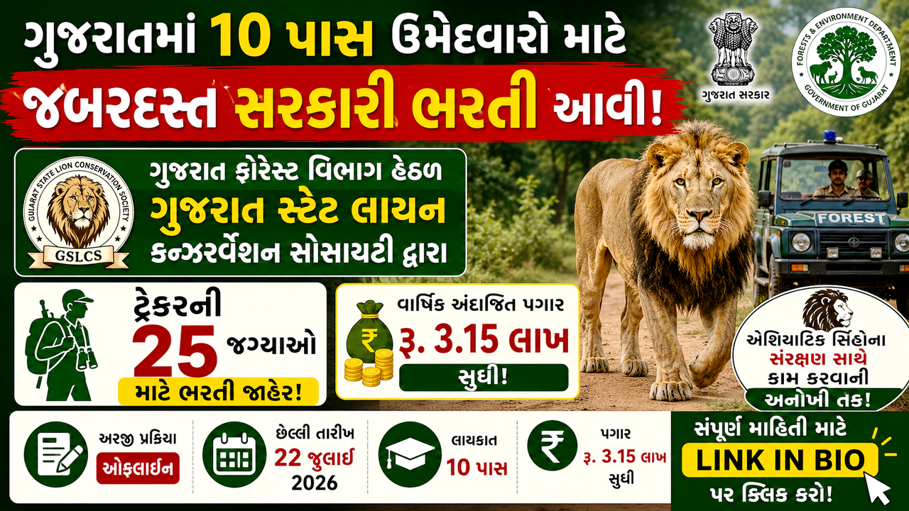 Gujarat Forest Department Recruitment 2026