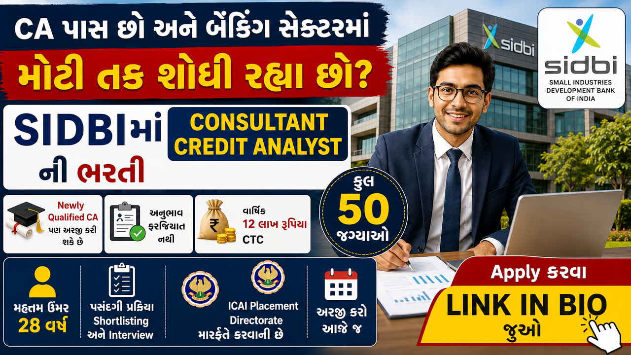SIDBI Consultant Credit Analyst Recruitment 2026