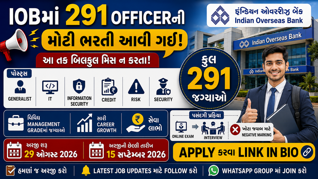 Indian Overseas Bank Generalist & Specialist Officer Job 2026-27