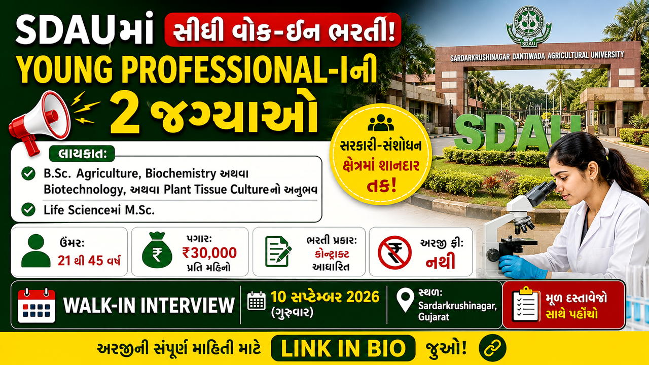 SDAU Young Professional Recruitment 2026