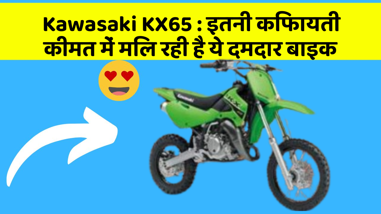 Kawasaki KX65: इतनी किफायती कीमत में मिल रही है ये दमदार बाइक