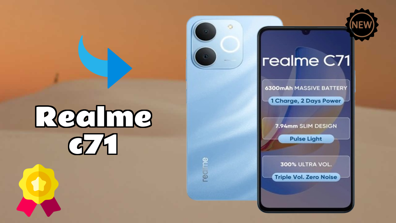 Realme C71 Display Quality: 6.74 Inches (17.12 Cm) Screen